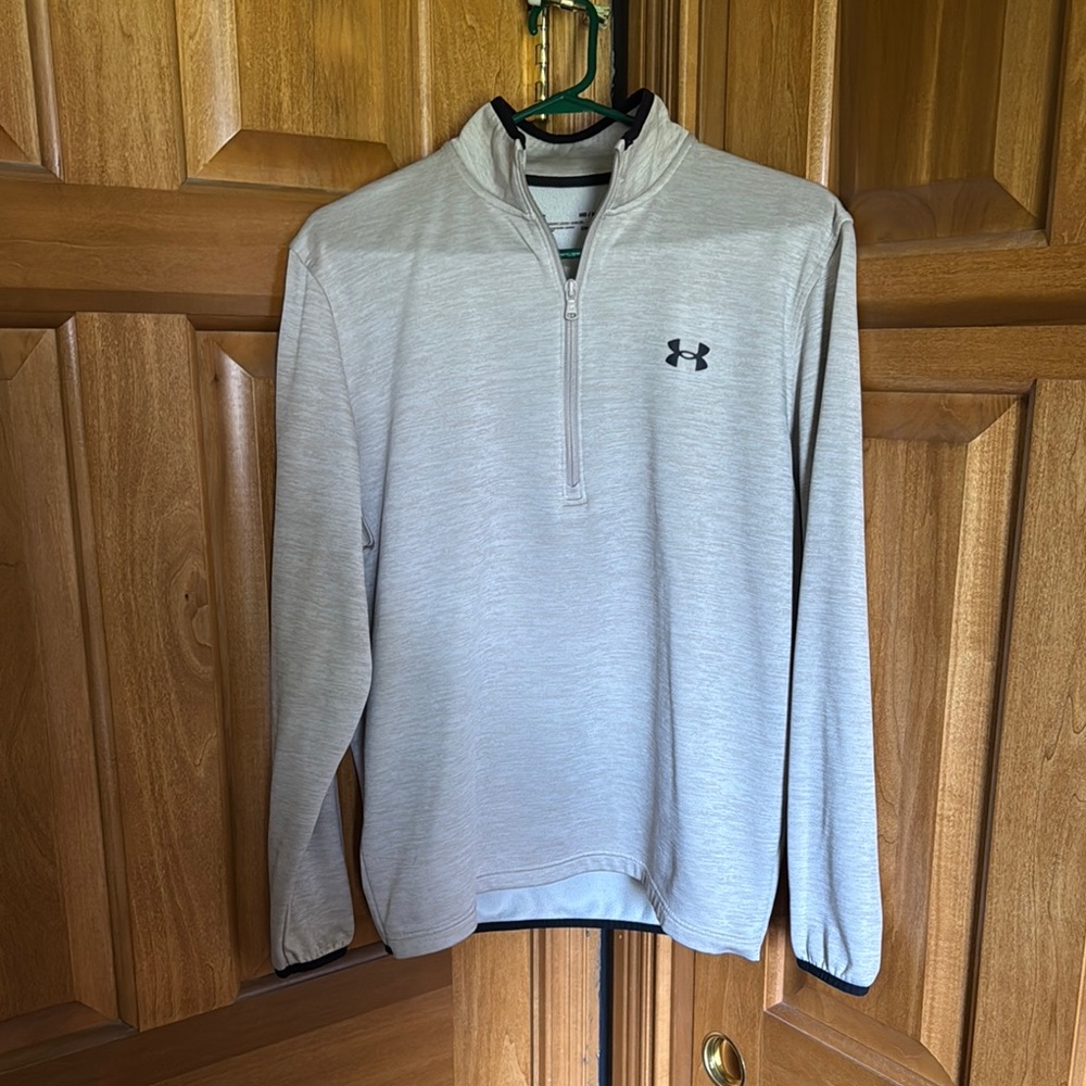 Under Armour Light Gray Quarter-Zip Pullover